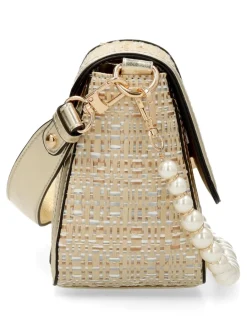 Fashion VICTORIO & LUCC Bolso bandolera rafia solapa Ona