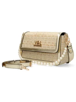 Fashion VICTORIO & LUCC Bolso bandolera rafia solapa Ona