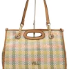 New VICTORIO & LUCC Bolso shopper rafia multicolor Oda