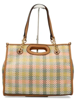 New VICTORIO & LUCC Bolso shopper rafia multicolor Oda