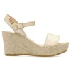 Fashion VIDORRETA Alpargata cuña alta hebilla mujer
