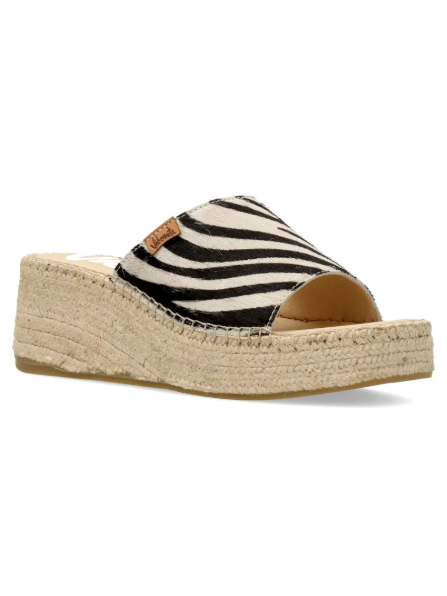 New VIDORRETA Alpargata zueco estampado cebra