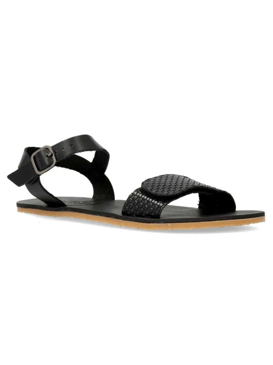 Hot VIVANT Sandalia respetuosa negra confort