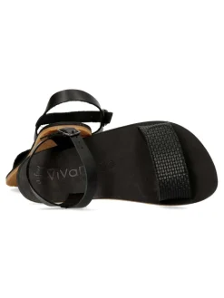 Hot VIVANT Sandalia respetuosa negra confort