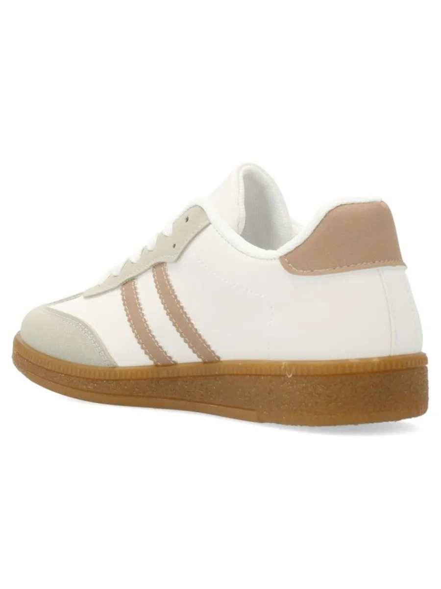 Hot VVNN Bambas deportivas casual blanco y beige