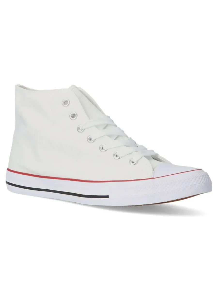 Outlet VVNN Bota de lona casual hombre BOL HB0357 BLANCO
