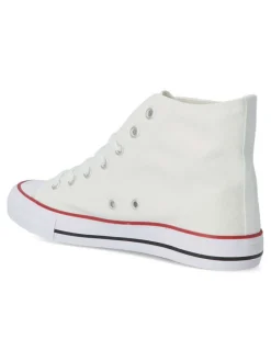 Outlet VVNN Bota de lona casual hombre BOL HB0357 BLANCO