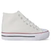 Discount VVNN Bota sneakers casual mujer BOL ABX0262 BLANCO