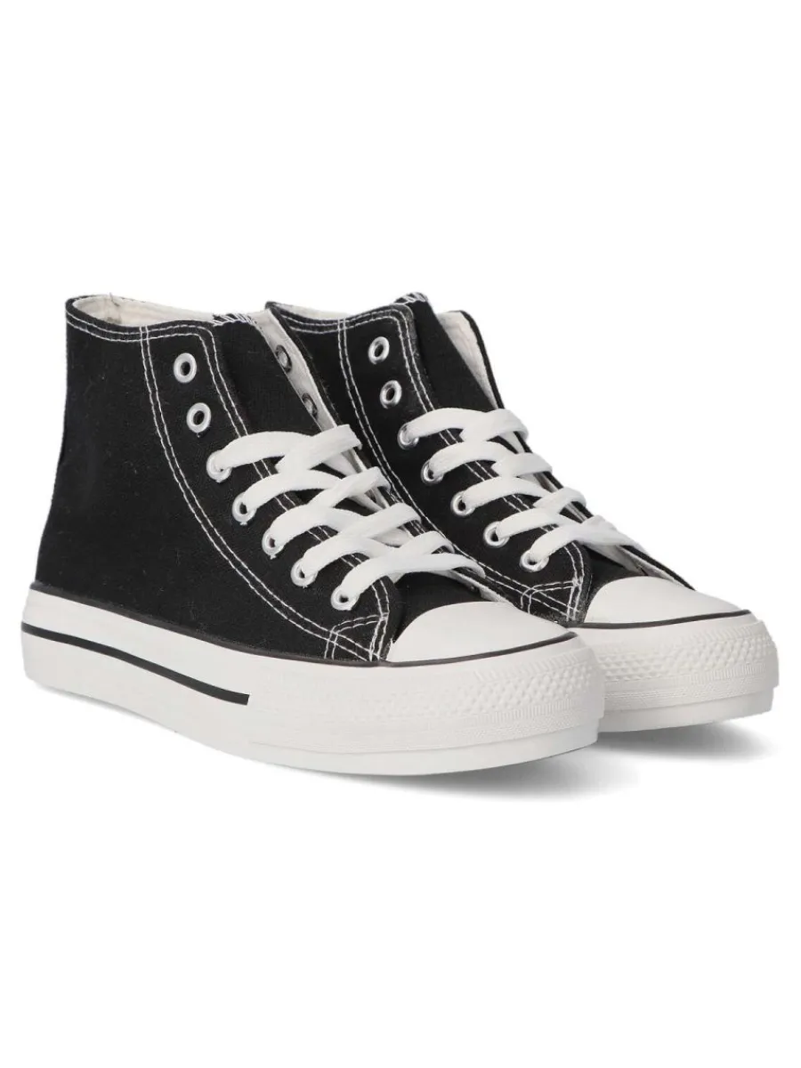 Outlet VVNN Bota sneakers casual mujer BOL ABX0262 NEGRO