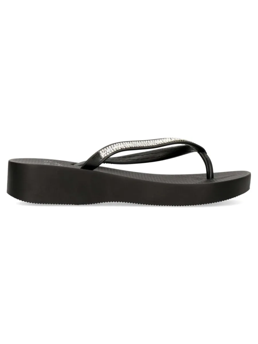 Clearance VVNN Sandalia chancla dedo negra
