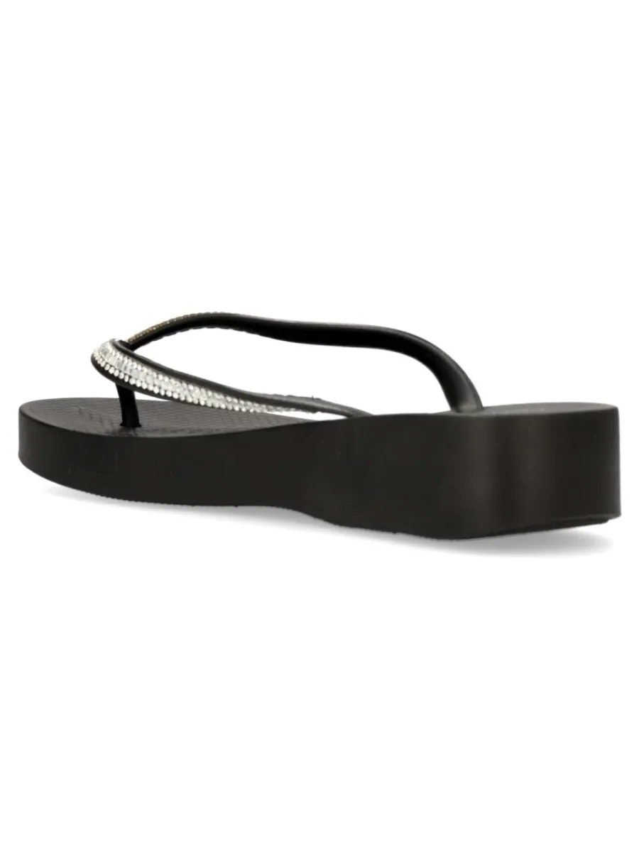 Clearance VVNN Sandalia chancla dedo negra
