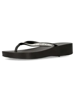 Clearance VVNN Sandalia chancla dedo negra
