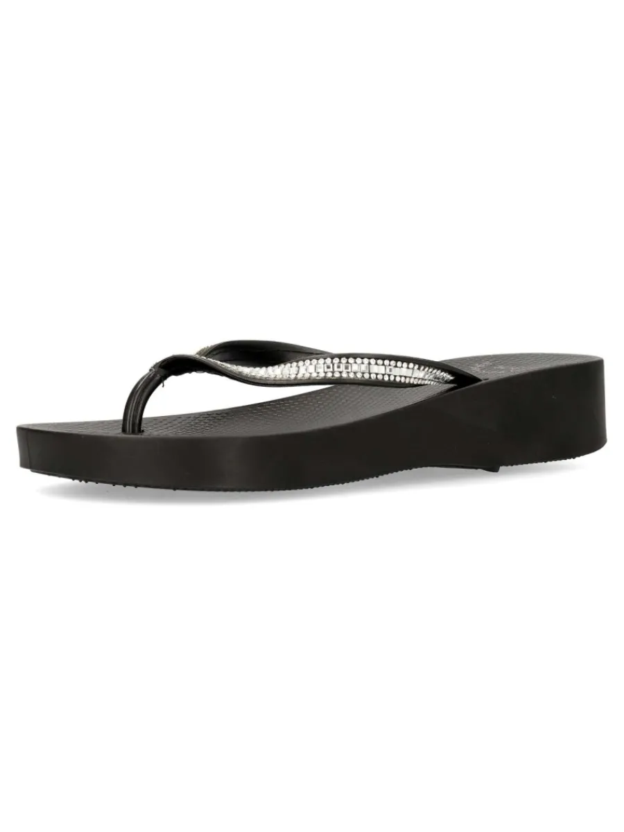 Clearance VVNN Sandalia chancla dedo negra