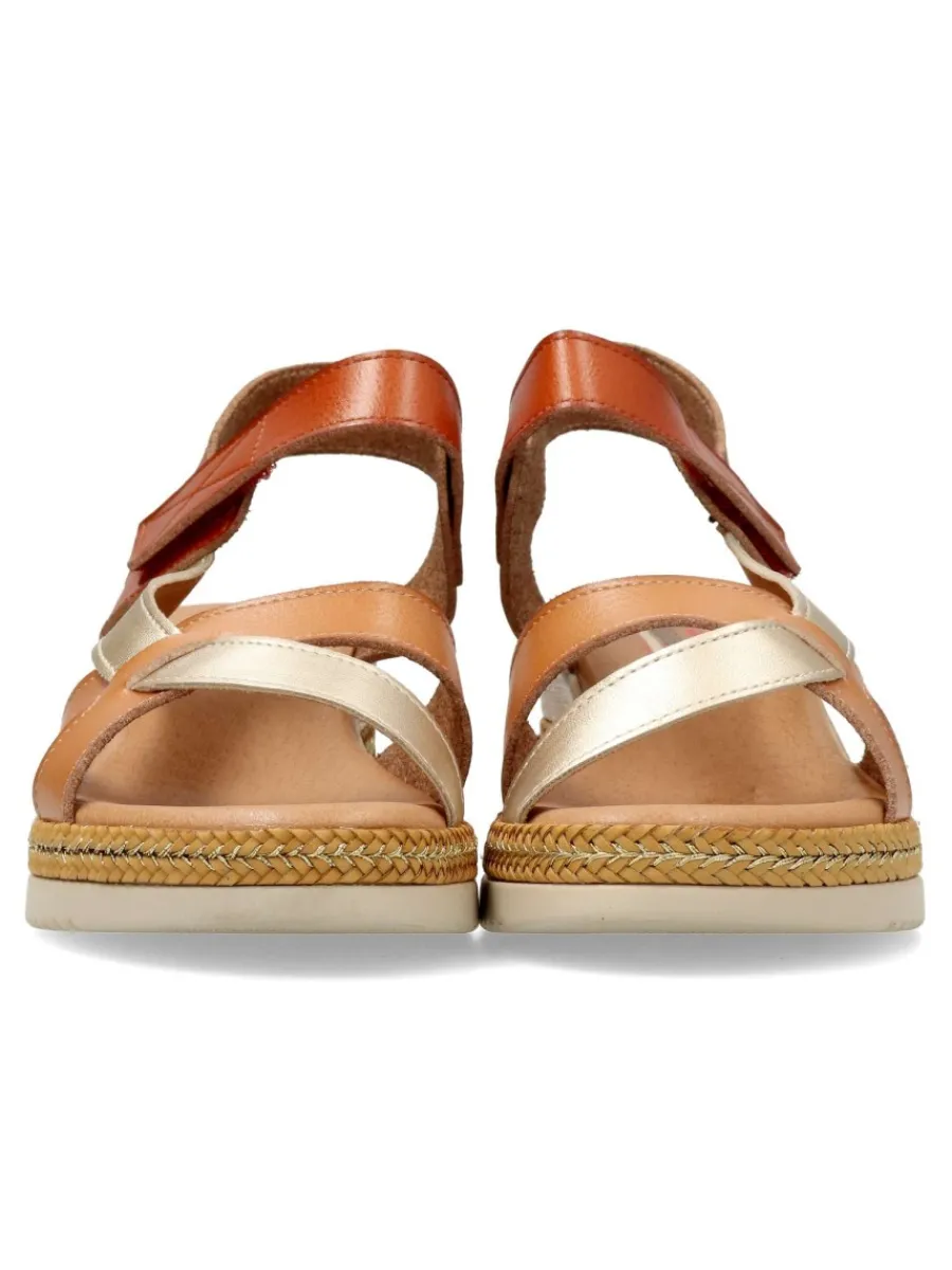 Clearance VVNN Sandalia confort cuña baja mujer