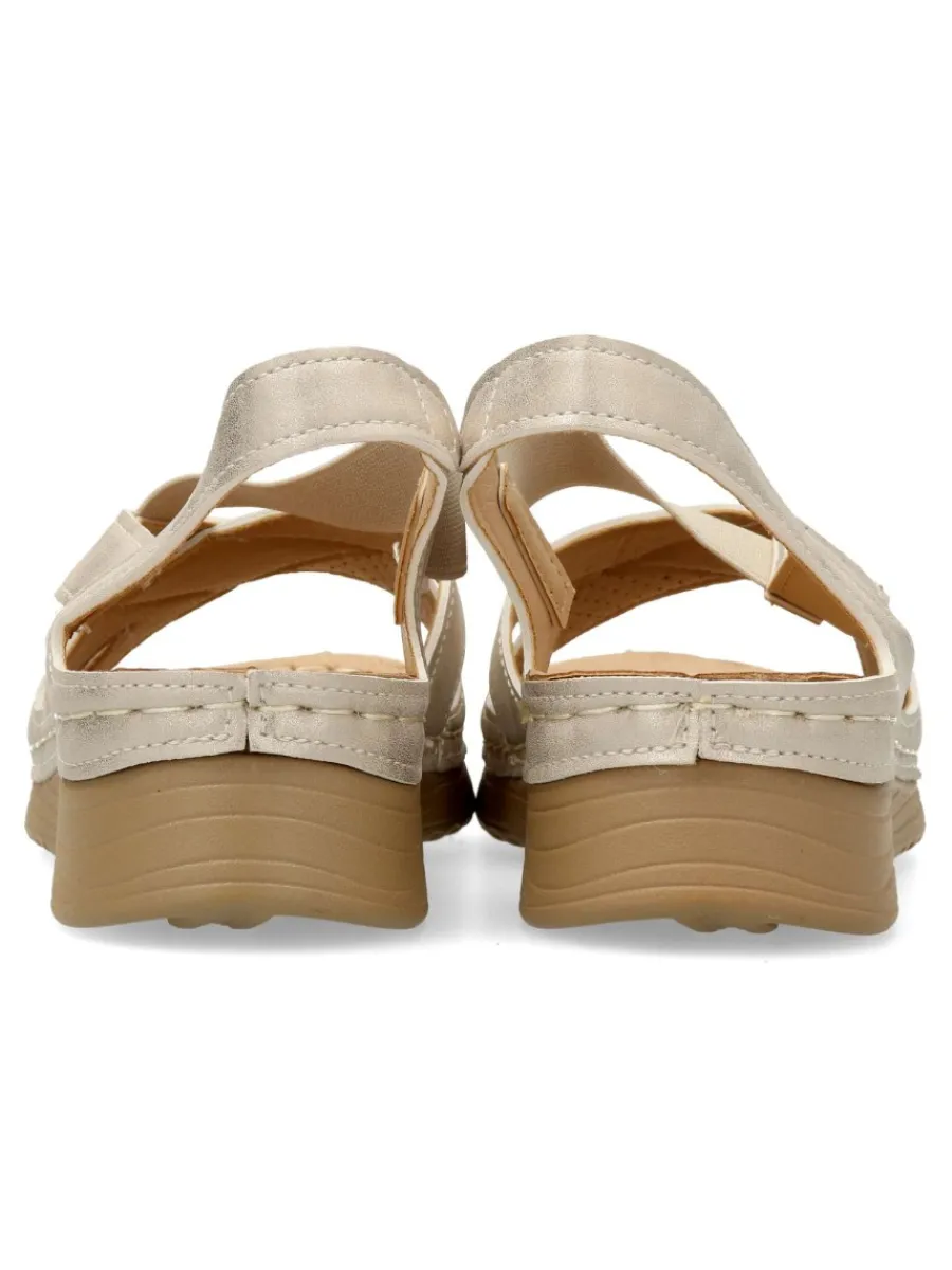 New VVNN Sandalia confort elástico mujer