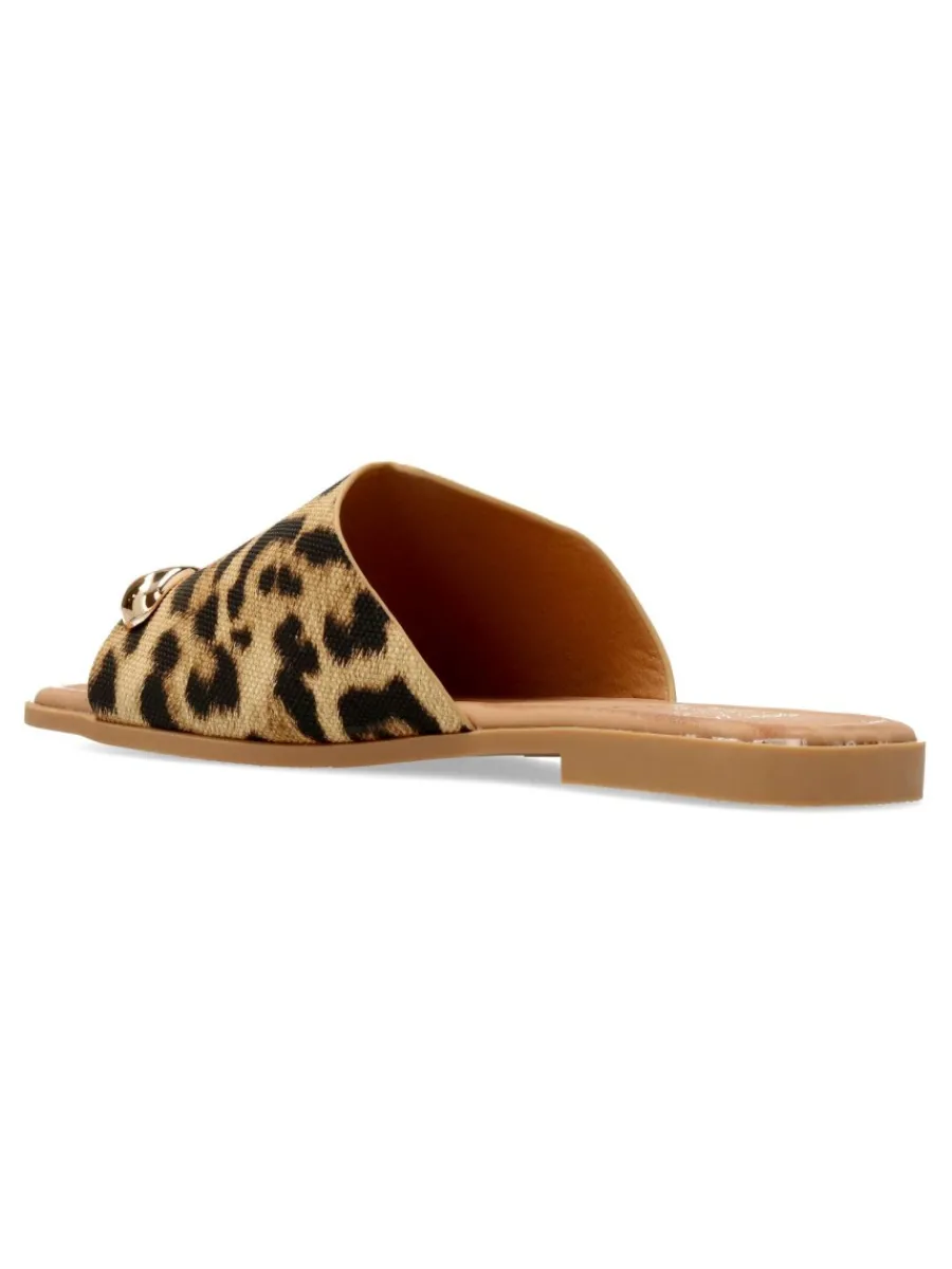 Clearance VVNN Sandalia pala estampado leopardo