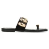 Outlet VVNN Sandalia plana detalles metalizados