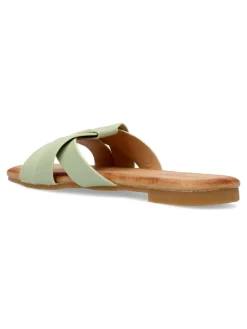New VVNN Sandalia plana tiras entrelazadas