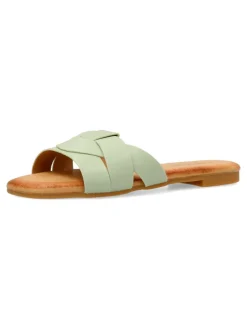 New VVNN Sandalia plana tiras entrelazadas