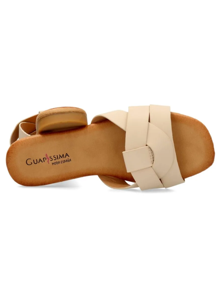 Discount VVNN Sandalia plana tiras cruzadas confort