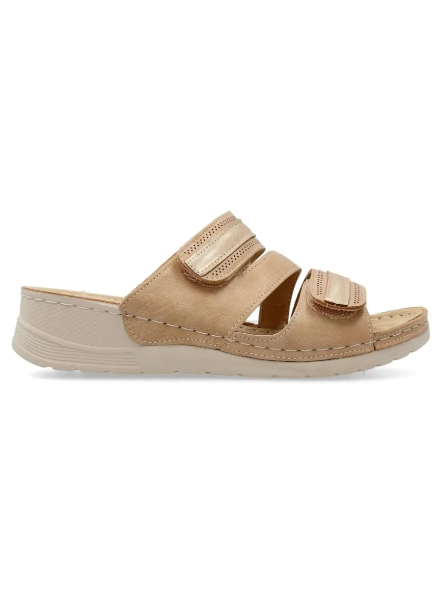 New VVNN Sandalia zueco confort cuña baja