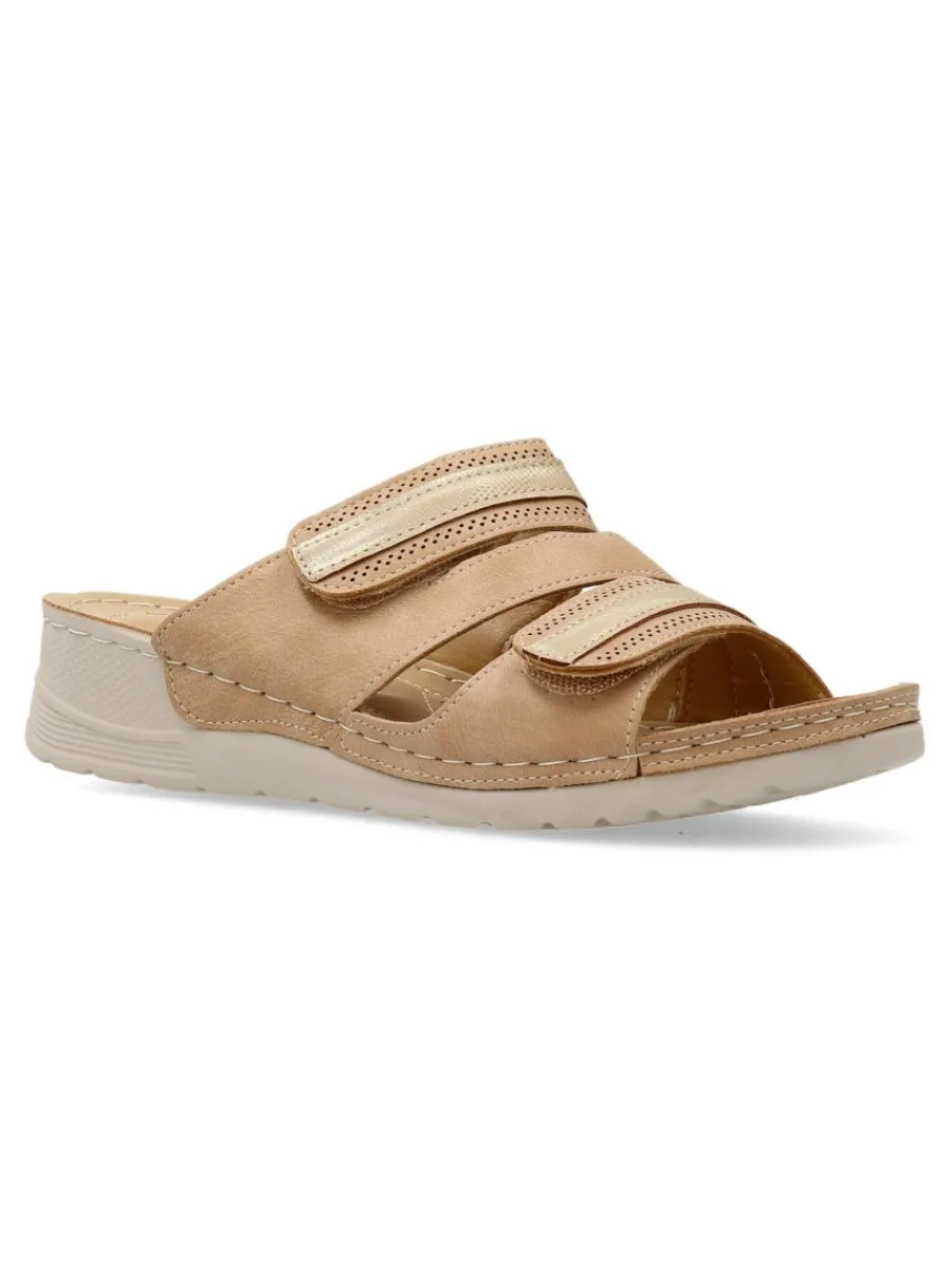 New VVNN Sandalia zueco confort cuña baja