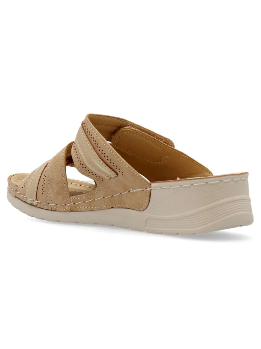 New VVNN Sandalia zueco confort cuña baja
