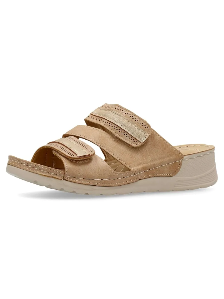 New VVNN Sandalia zueco confort cuña baja