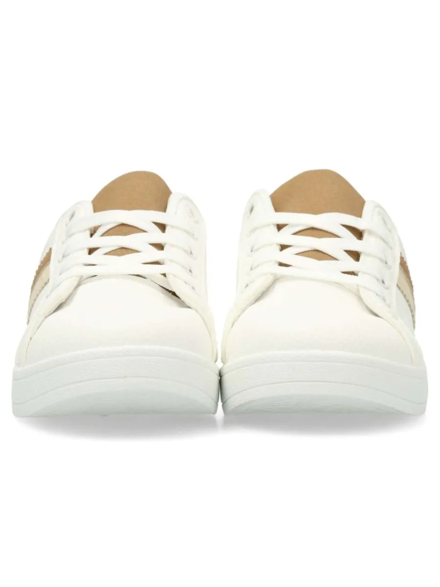 Online VVNN Tenis deportivo casual blanco camel