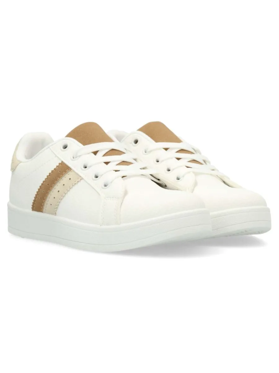 Online VVNN Tenis deportivo casual blanco camel