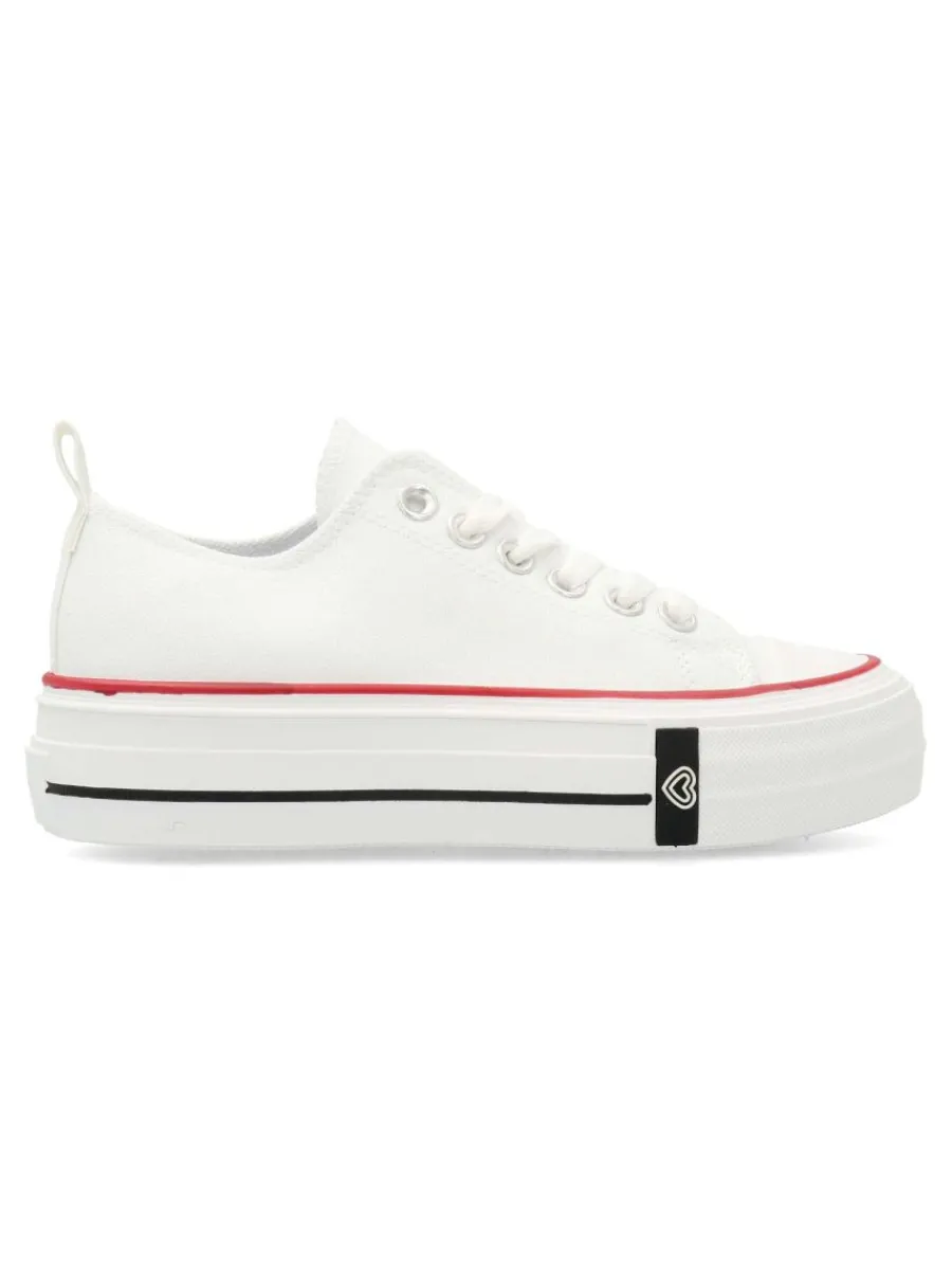 New VVNN Zapatilla basket lona puntera goma