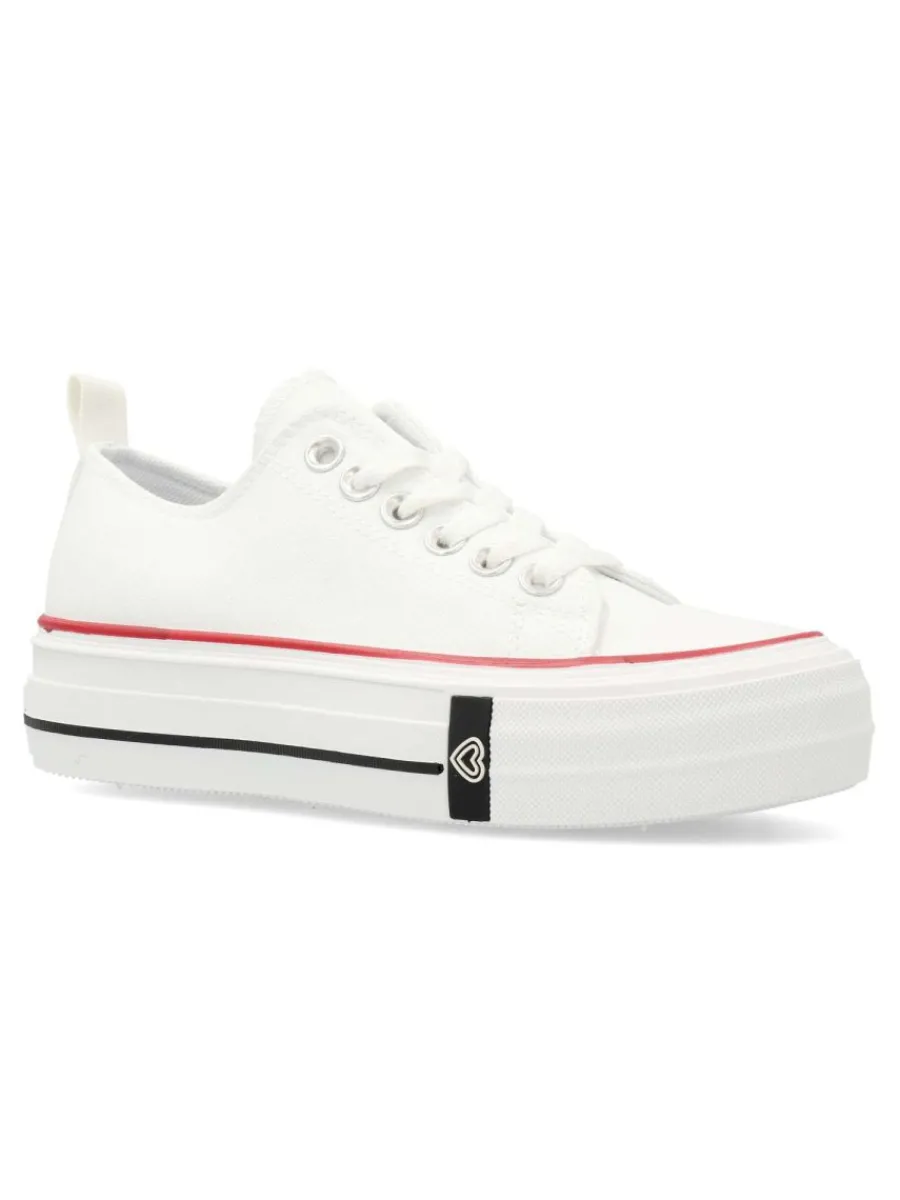 New VVNN Zapatilla basket lona puntera goma