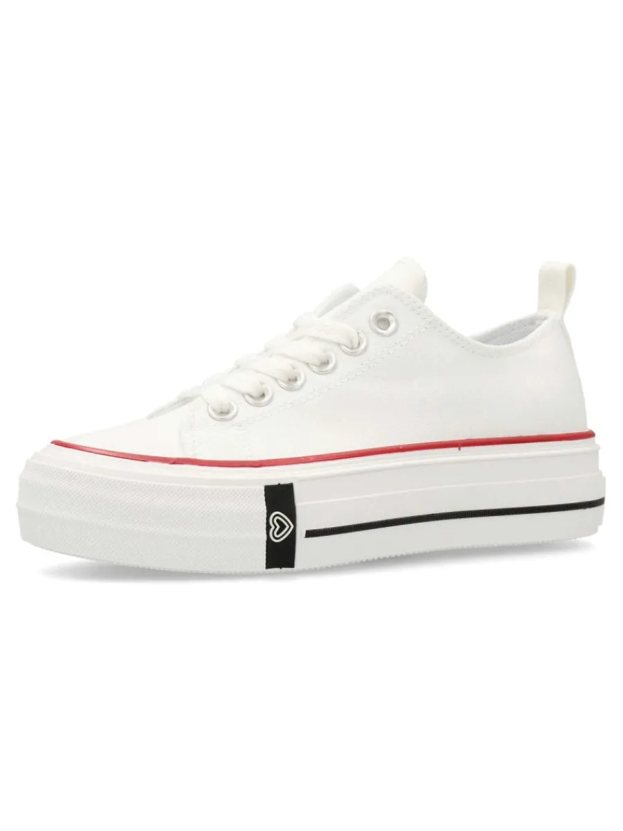 New VVNN Zapatilla basket lona puntera goma