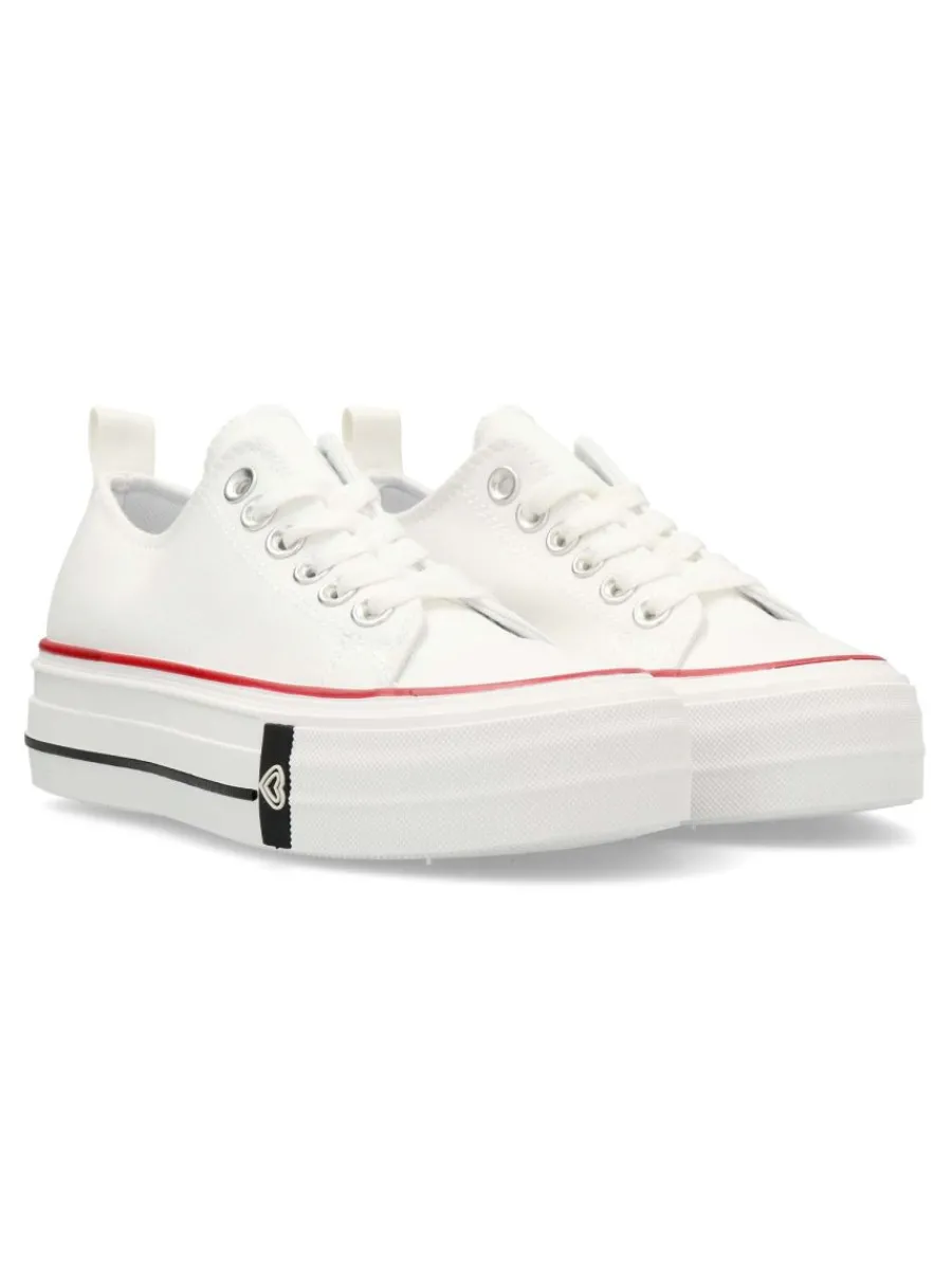 New VVNN Zapatilla basket lona puntera goma