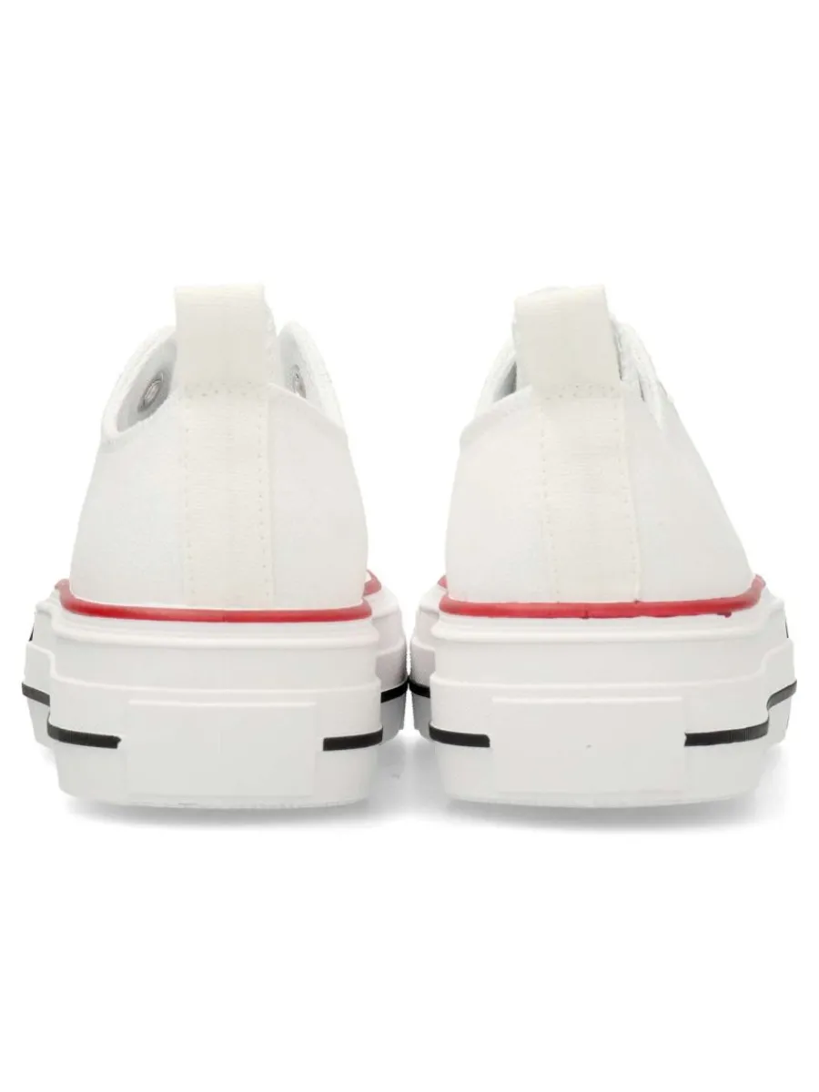 New VVNN Zapatilla basket lona puntera goma