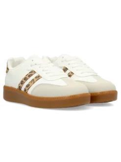 Outlet VVNN Zapatilla deportiva casual print leopardo