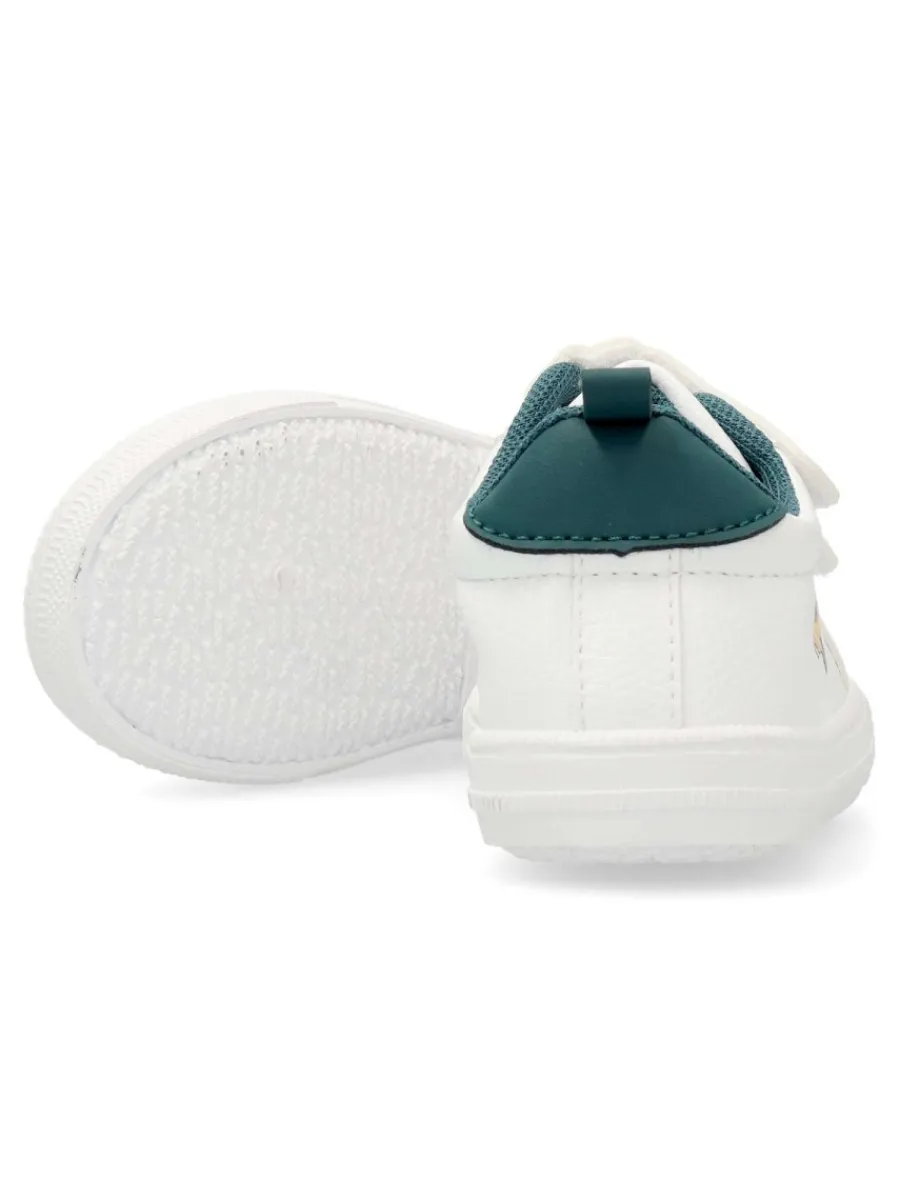 Outlet VVNN Zapatilla deportiva clásica blanca y verde