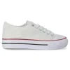 Online VVNN Zapatilla lona casual mujer BOL BYH72 BLANCO