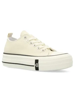 Fashion VVNN Zapatilla lona casual basket plataforma
