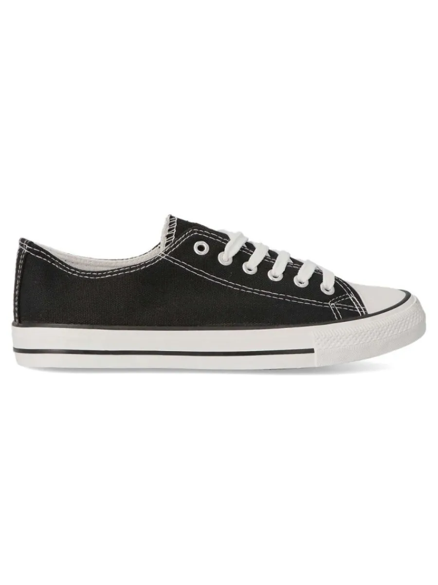 Discount VVNN Zapatilla sneakers lona hombre BOL ABX065 NEGRO