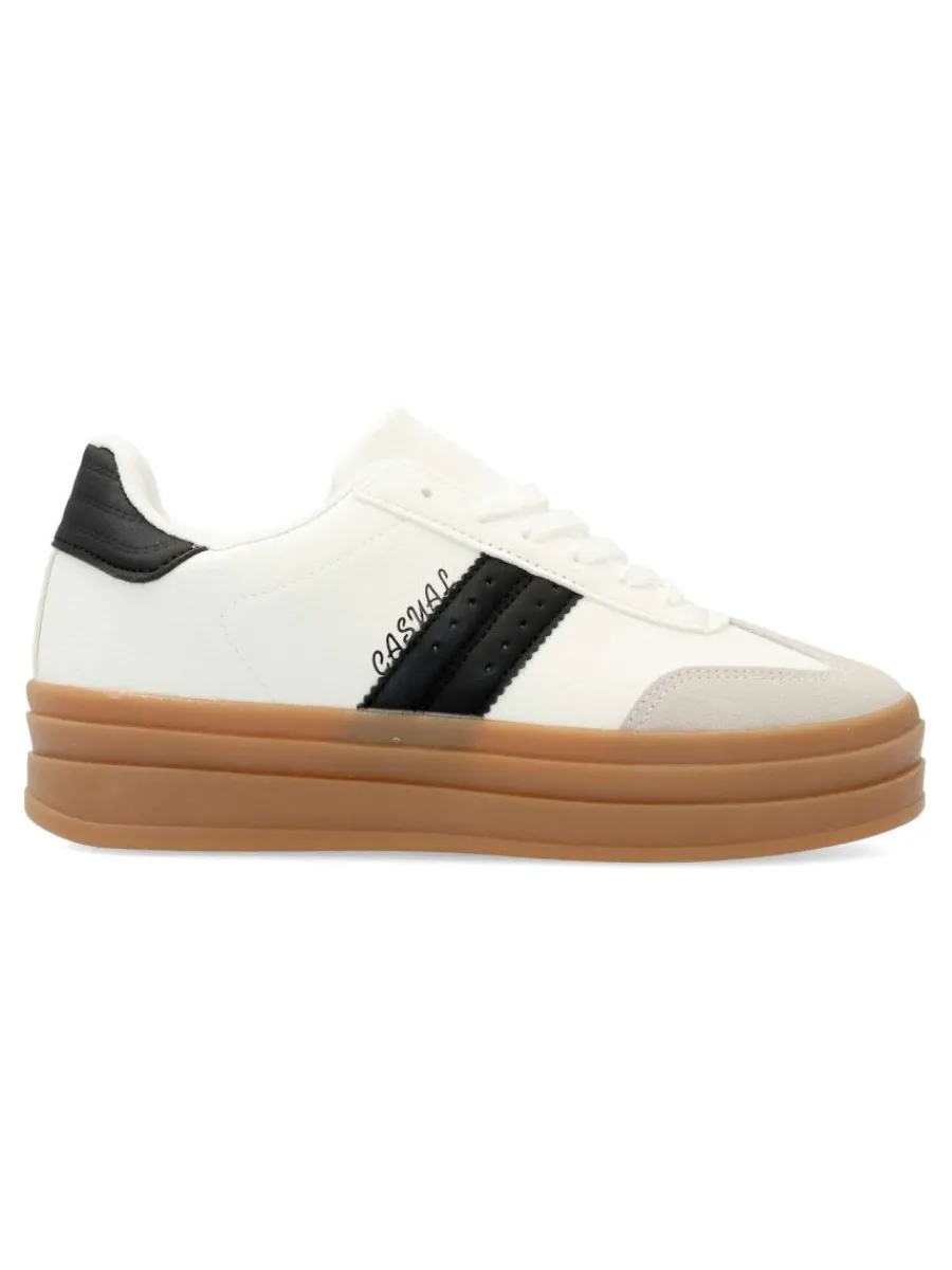 Fashion VVNN Zapatilla urbana doble suela caramelo