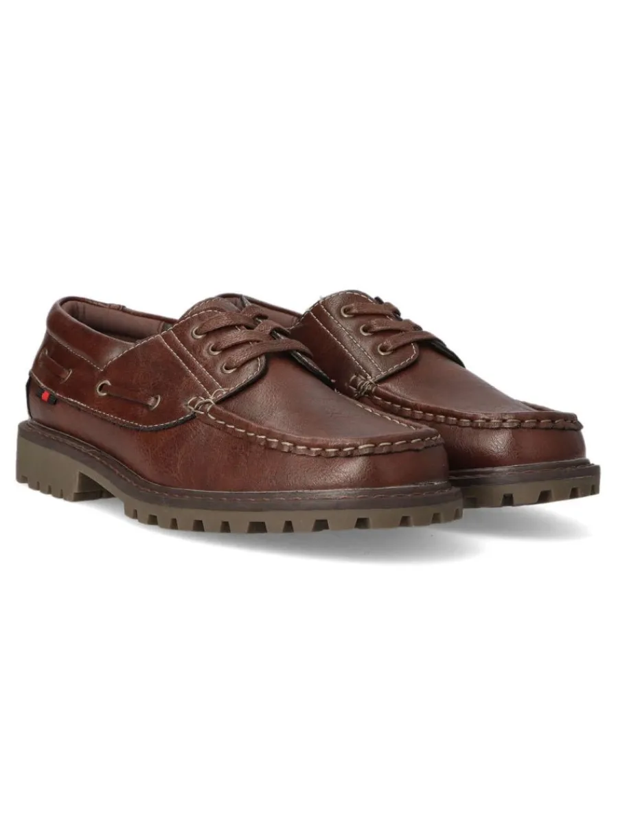 Clearance VVNN Zapato de vestir náutico TEP 8081 MARRON