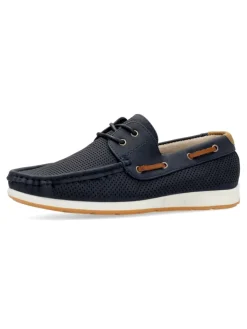 Fashion VVNN Zapato náutico casual troquelado