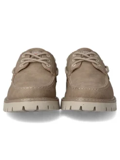 Clearance VVNN Zapato náutico casual hombre VYD A993 TAUPE