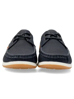 Fashion VVNN Zapato náutico casual troquelado