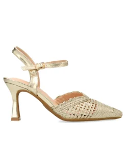 Hot VVNN Zapato salón fiesta metalizado mujer
