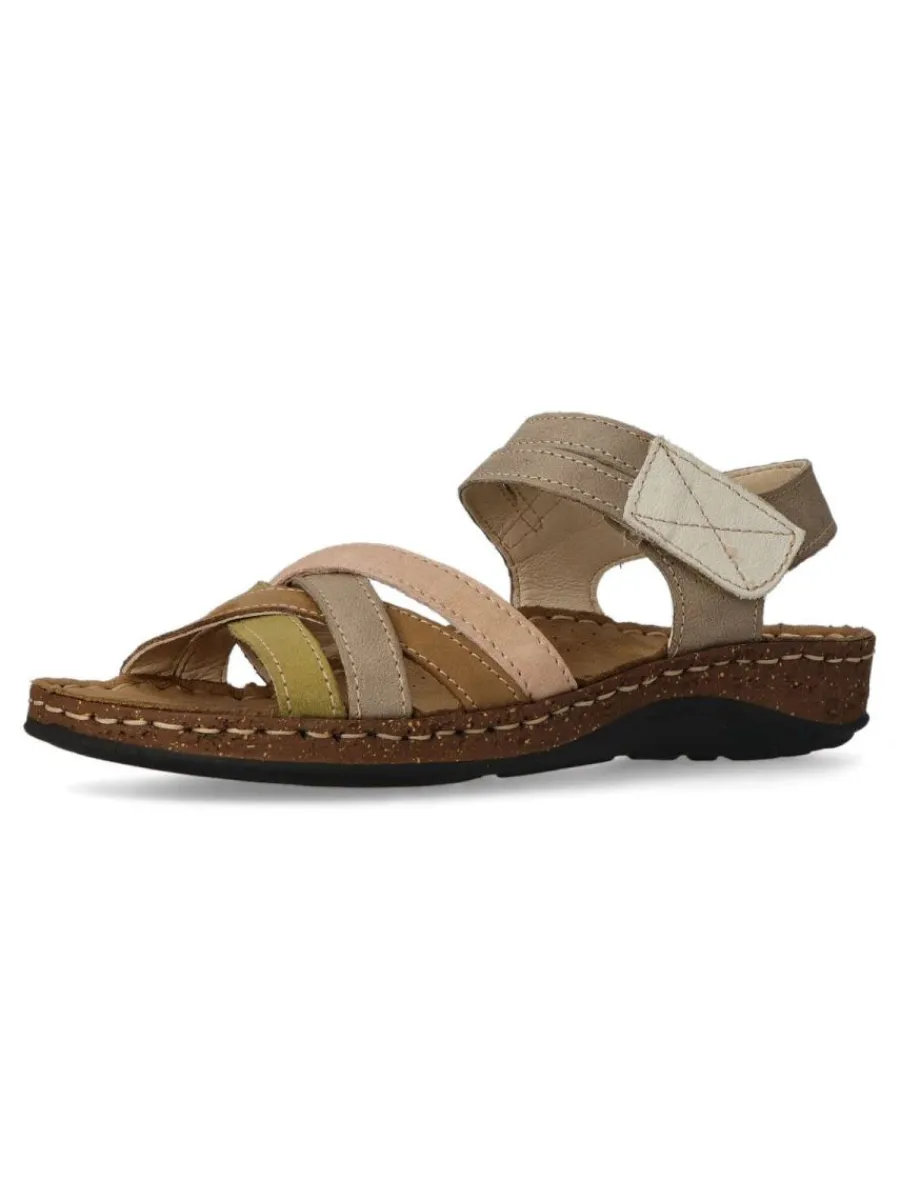 Discount WALK&FLY Sandalia confort velcro mujer