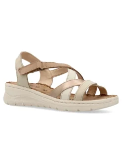 Outlet WALK&FLY Sandalia piel confort tiras mujer