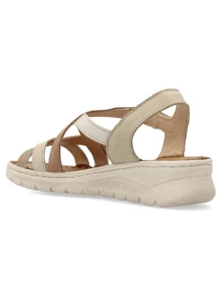 Outlet WALK&FLY Sandalia piel confort tiras mujer