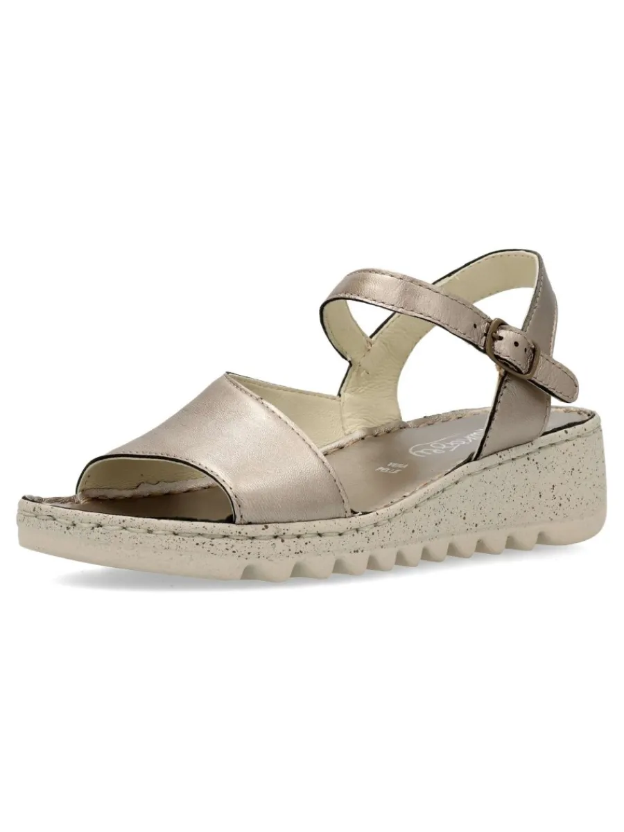 Discount WALK&FLY Sandalia piel confort hebilla mujer